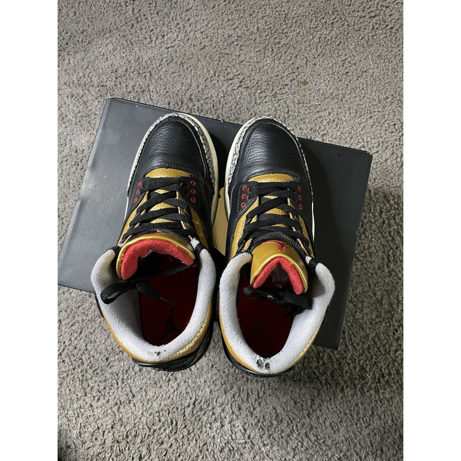 Jordan Brand Size 8.5M - Air Jordan 3 Retro Black Gold 2022 Womens 10 Size US 8.5 / EU 41-42 - 4 Thumbnail