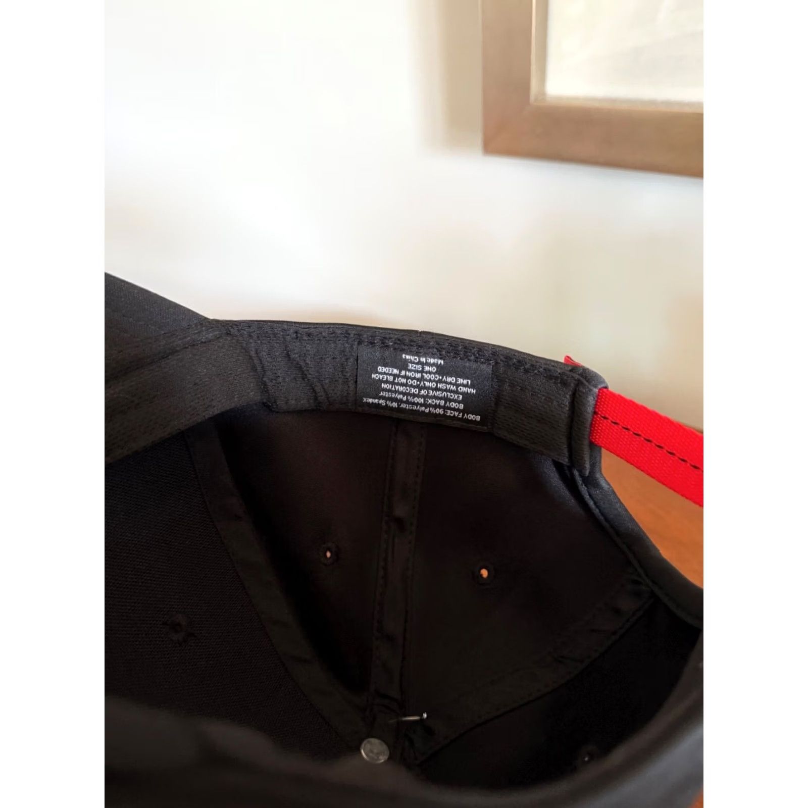 Spell Peloton Black Hat Baseball Cap Adjustable Red Strap OS Unisex Adults Shirt? Size ONE SIZE - 5 Thumbnail
