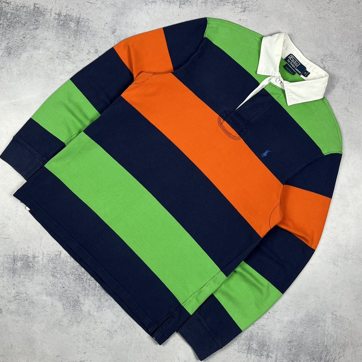 Polo Ralph Lauren Vintage Polo Ralph Lauren rare stripped rugby shirt 90’s Size US M / EU 48-50 / 2 - 1 Thumbnail