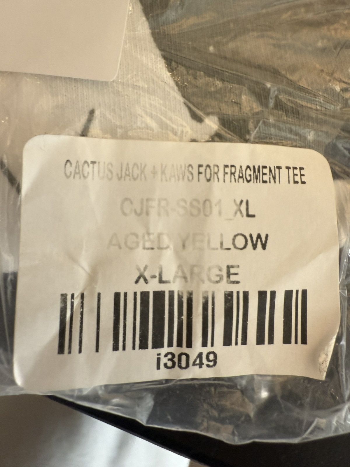 Fragment Design × Kaws × Travis Scott Travis Scott Cactus Jack x KAWS x Fragment Tee Yellow XL Size US XL / EU 56 / 4 - 5 Thumbnail