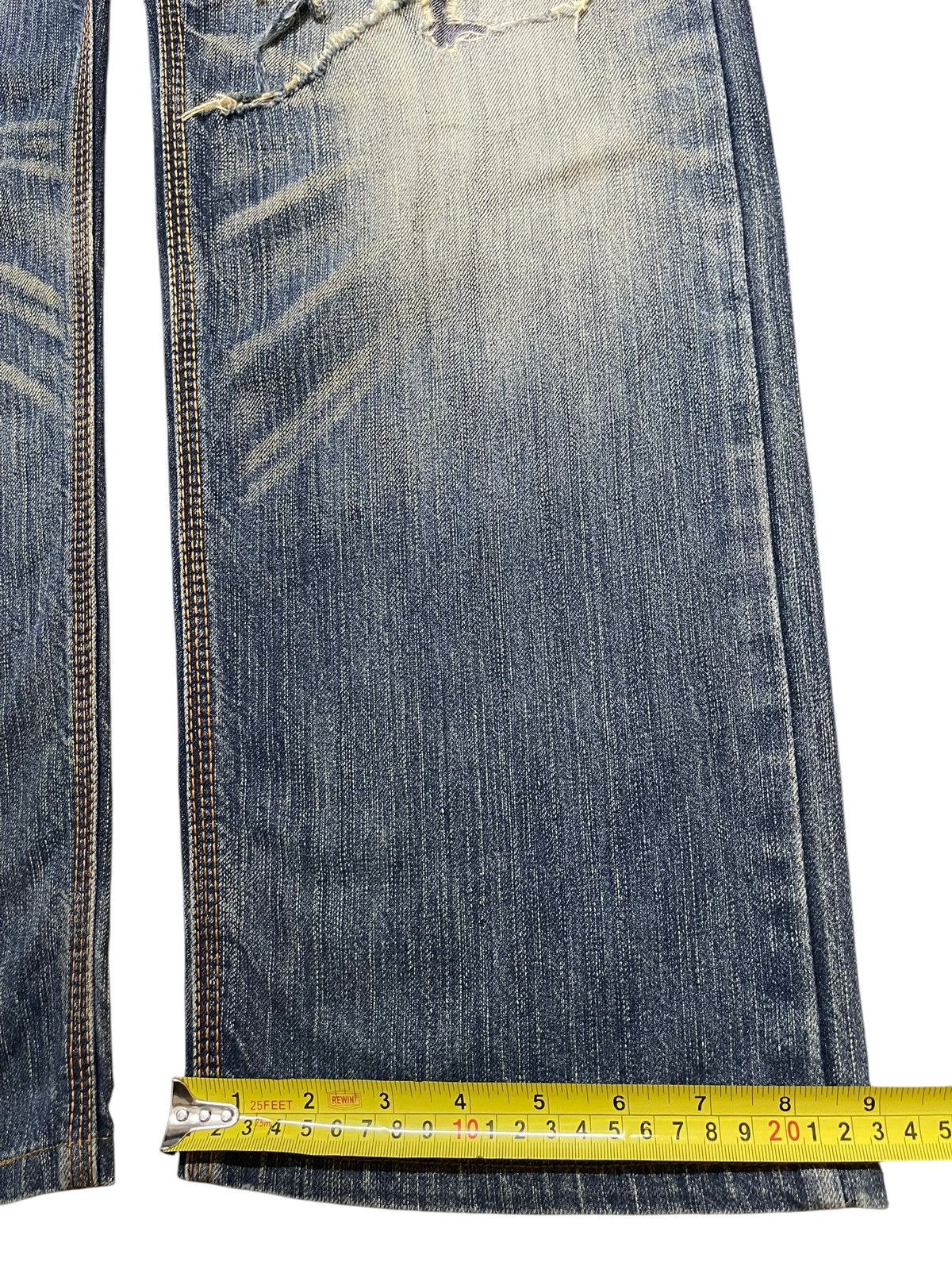Edwin Vintage Edwin Faded Wash Style Distressed Baggy Jeans Size US 36 / EU 52 - 17 Thumbnail