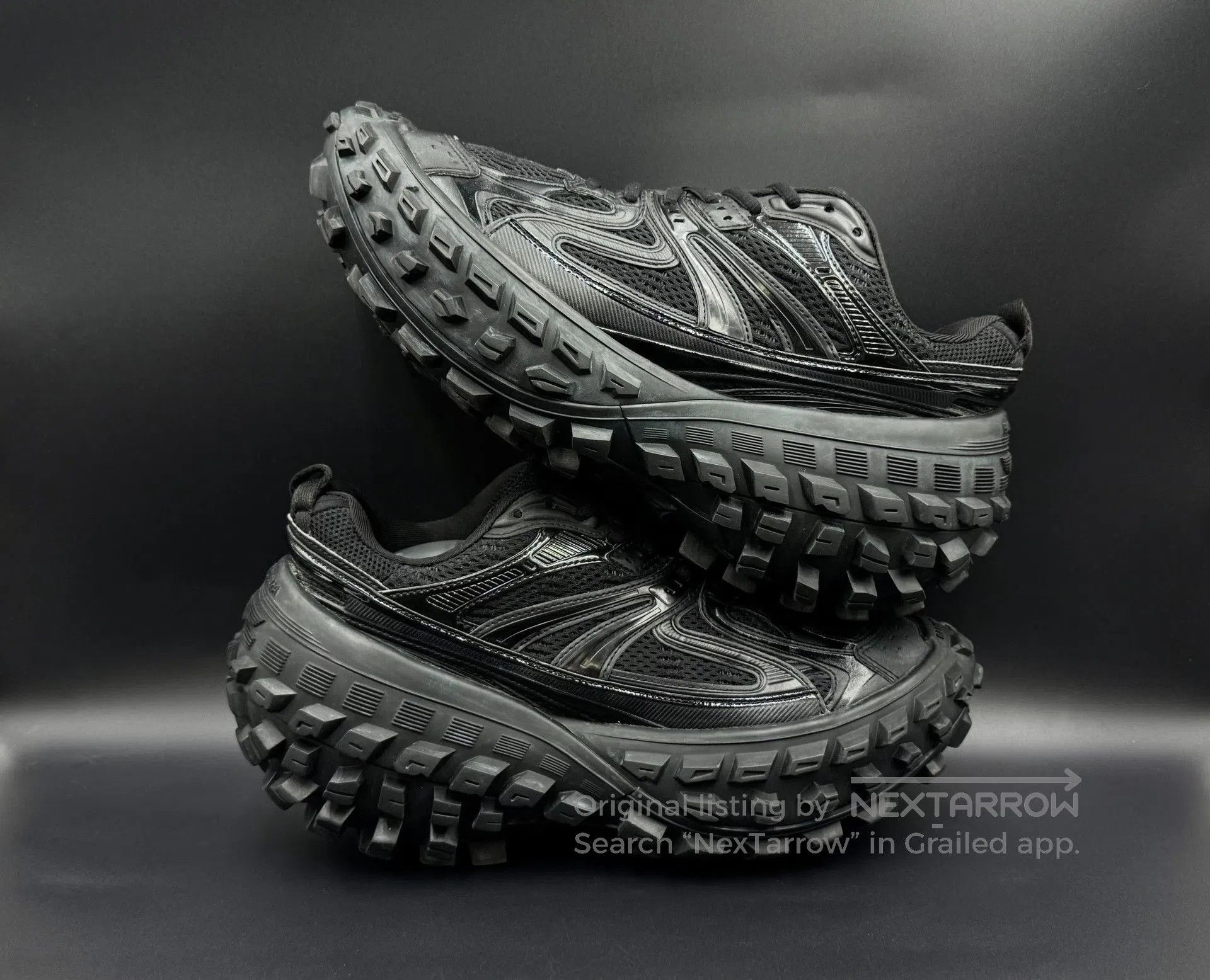 Balenciaga Balenciaga Defender Black Low-Top Dad Shoes. Size US 8 / EU 41 - 3 Thumbnail