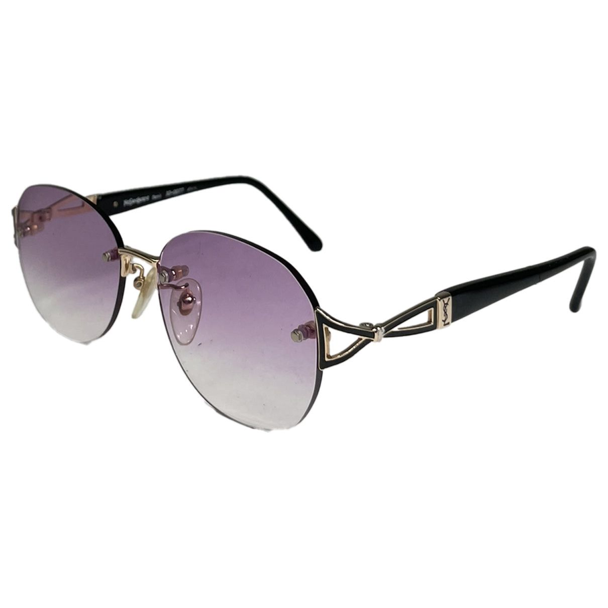 Yves Saint Laurent Purple Plastic Sunglasses Size ONE SIZE - 1 Thumbnail