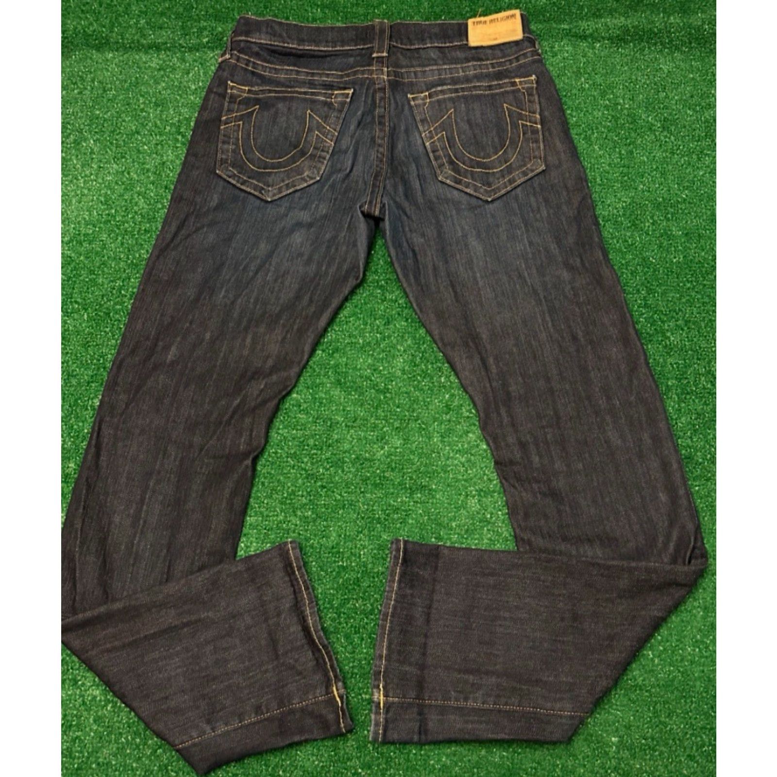 True Religion VINTAGE True Religion Jeans Ricky Relaxed Straight Mens 30 Jeans 30x33 Hip Hop USA Blue Size US 30 / EU 46 - 6 Thumbnail