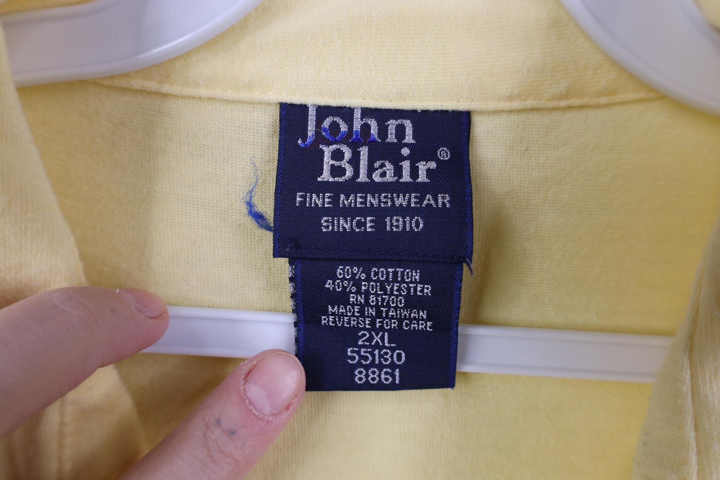 Vintage Vintage 90s Streetwear Collared Pullover Polo Shirt Yellow Size US XXL / EU 58 / 5 - 5 Thumbnail