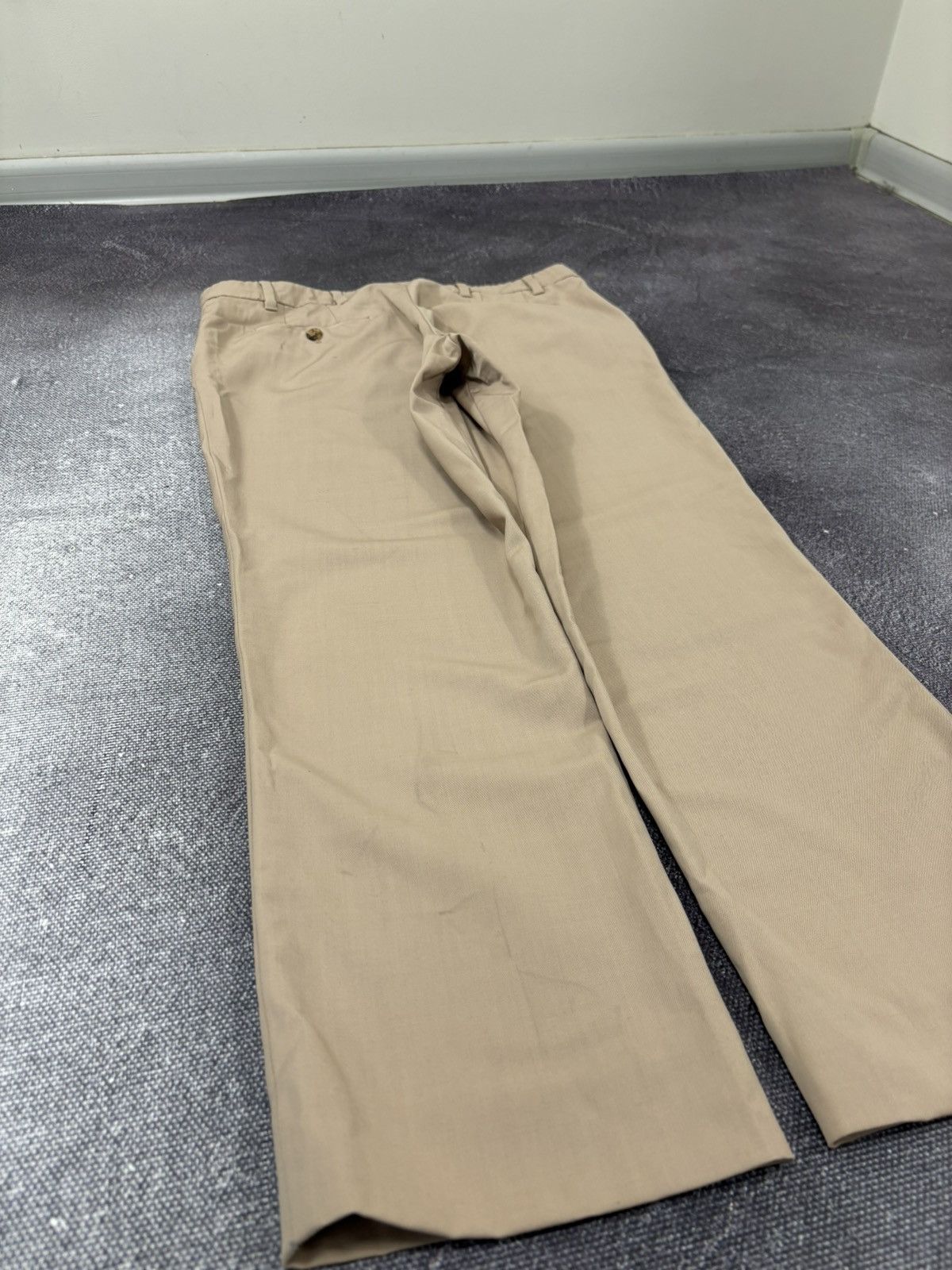 Prada Prada Women’s Straight Fit Beige Luxury Wool Pants Size 28" / US 6 / IT 42 - 11 Thumbnail