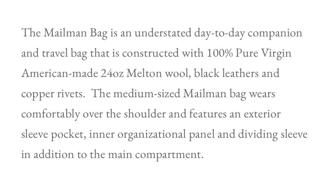 Yuketen Yuketen Mailman Bag Sling Size ONE SIZE - 17 Thumbnail