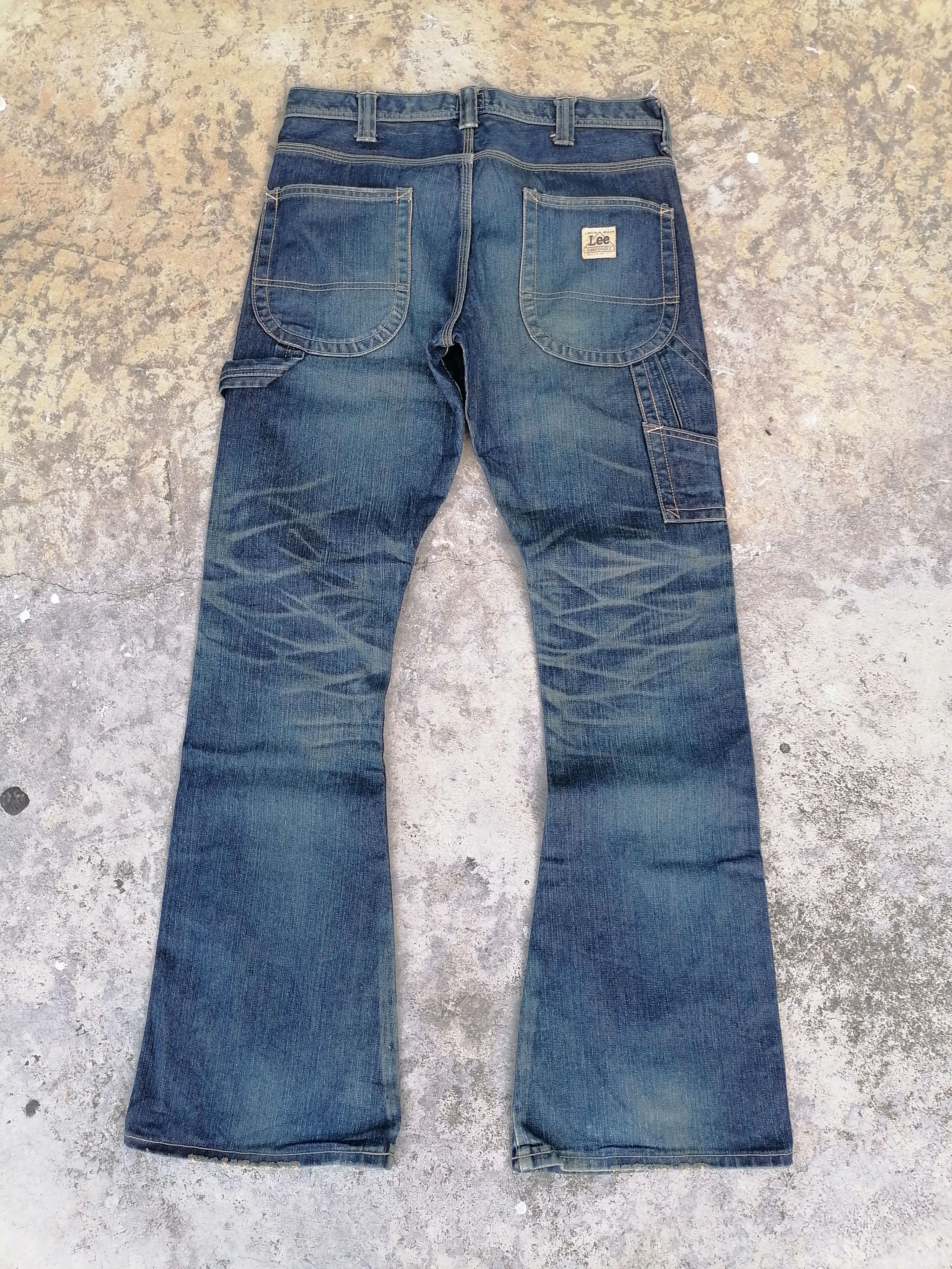 Vintage Flare Jeans Lee John's Claw Mark Carpenter Denim Pants Size US 32 / EU 48 - 6 Thumbnail