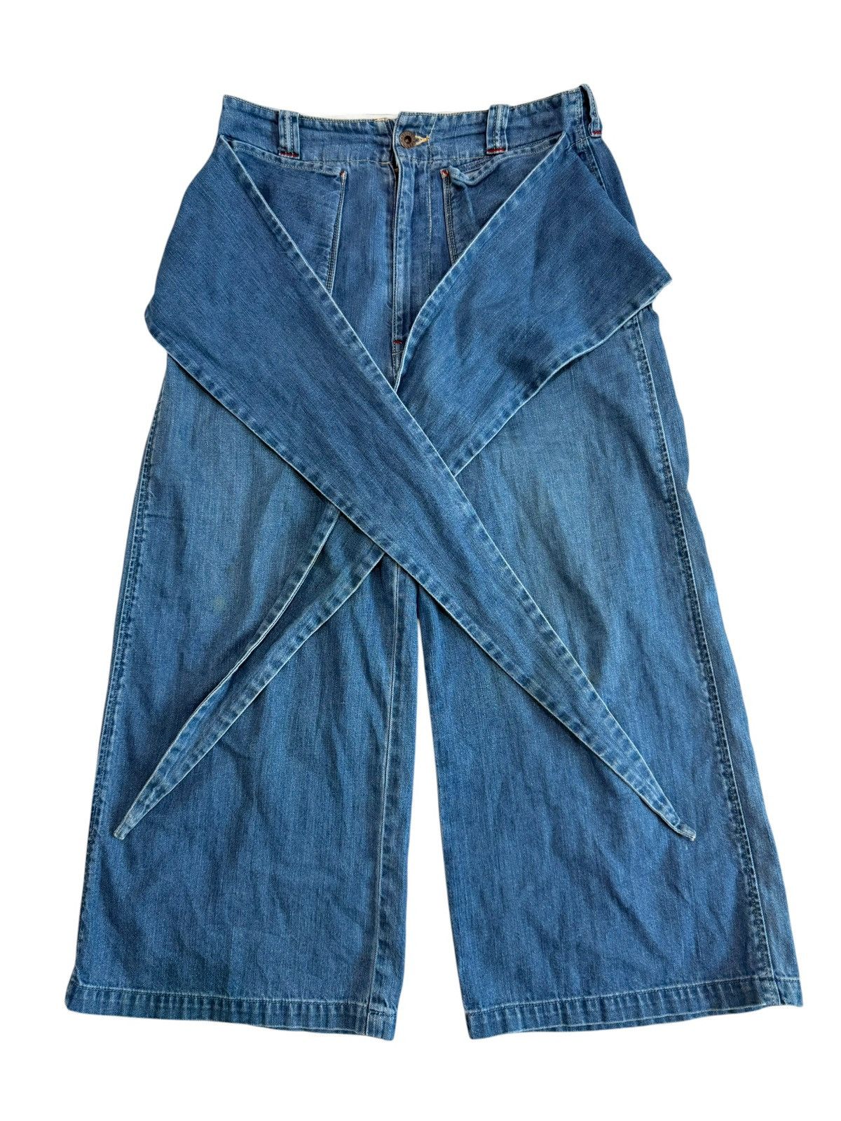 Kapital JAPANESE BRAND KAPITAL WIDE PANTS DENIM RARE Size US 30 / EU 46 - 1 Thumbnail