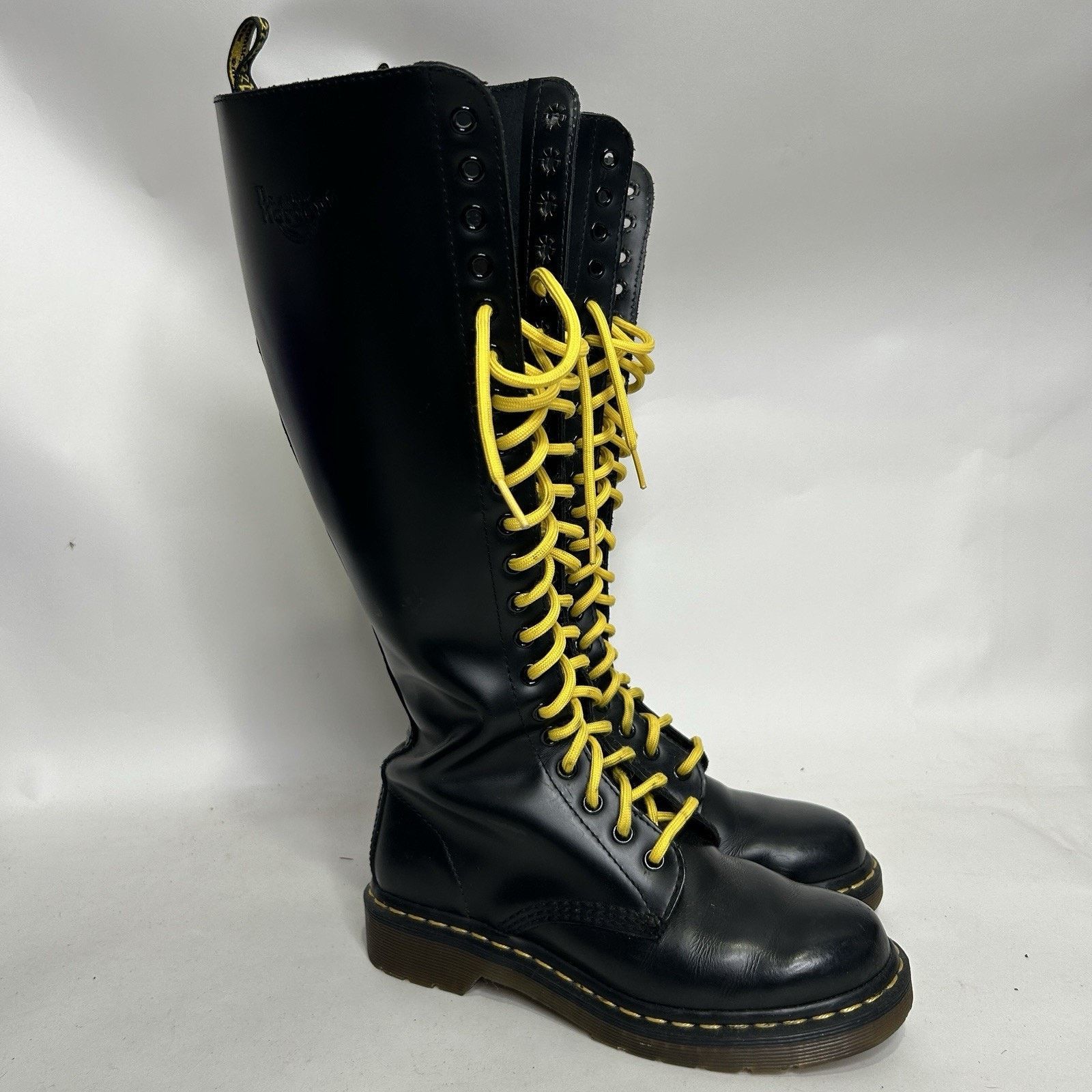 Dr. Martens Vintage Dr. Martens Jemma Leather Lace Up 20 Eye Boots Size US 6 / IT 36 - 1 Thumbnail