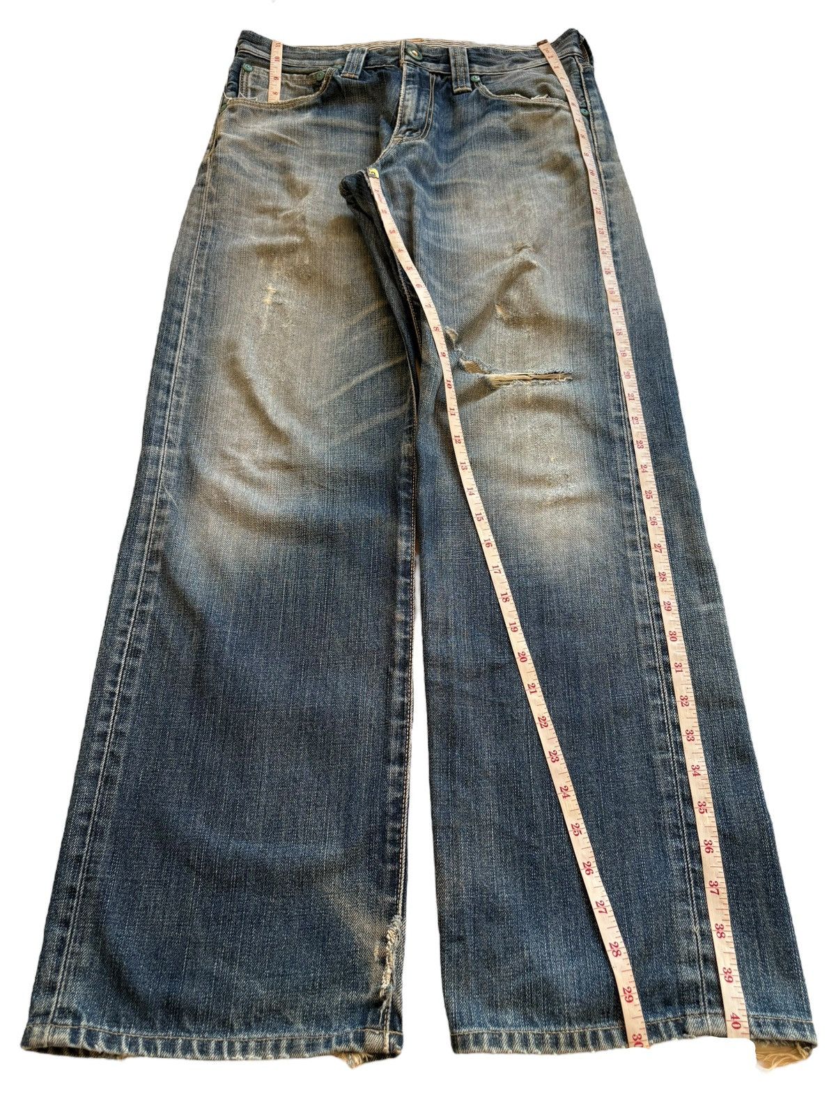 Levi's Vintage 90s Levis 503 Mud Wash Distressed Loose Baggy Jeans Size US 31 - 13 Thumbnail