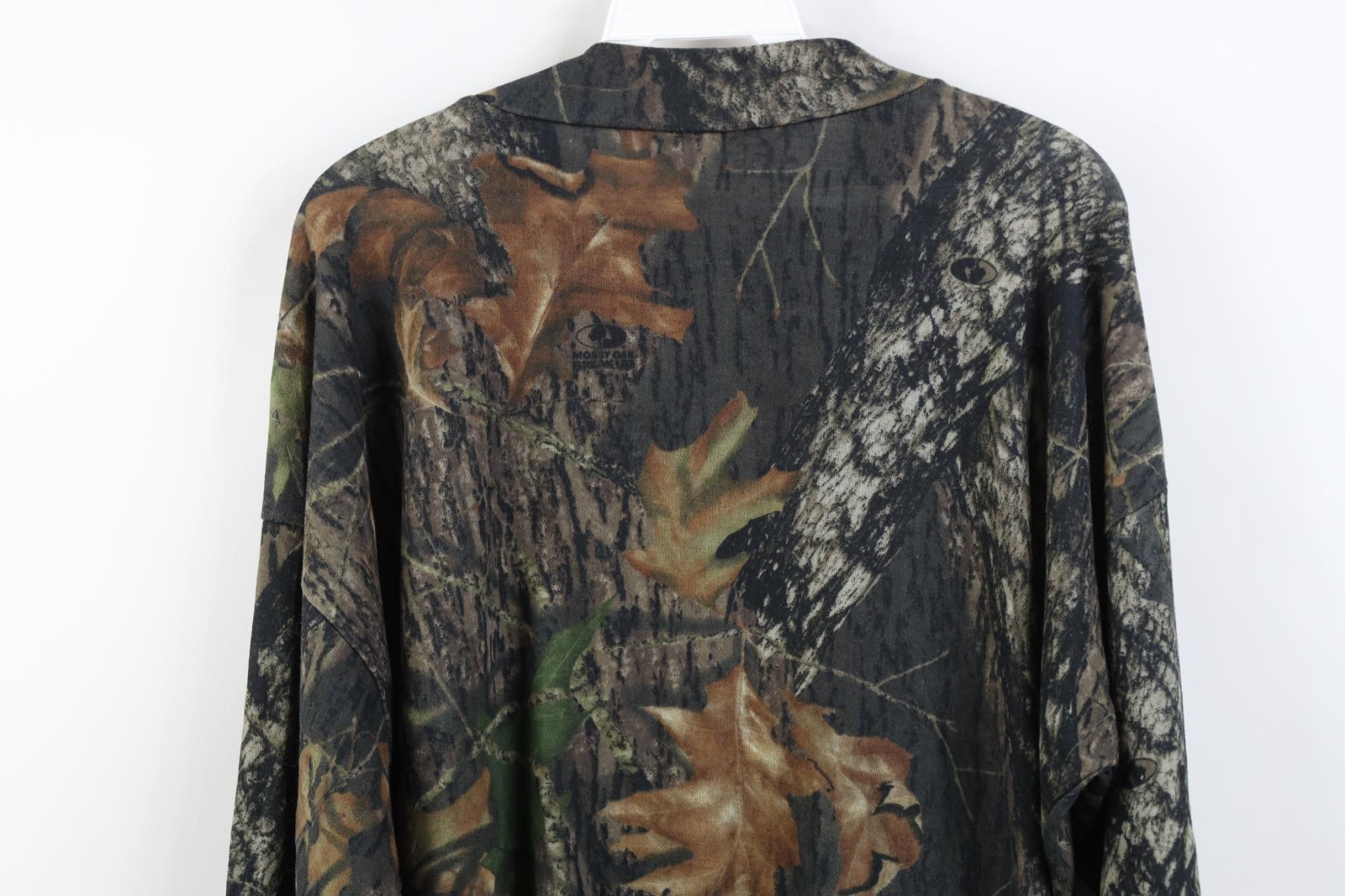 Vintage Vintage 90s Streetwear Mossy Oak Camouflage Thermal T-Shirt Size US XXL / EU 58 / 5 - 10 Thumbnail