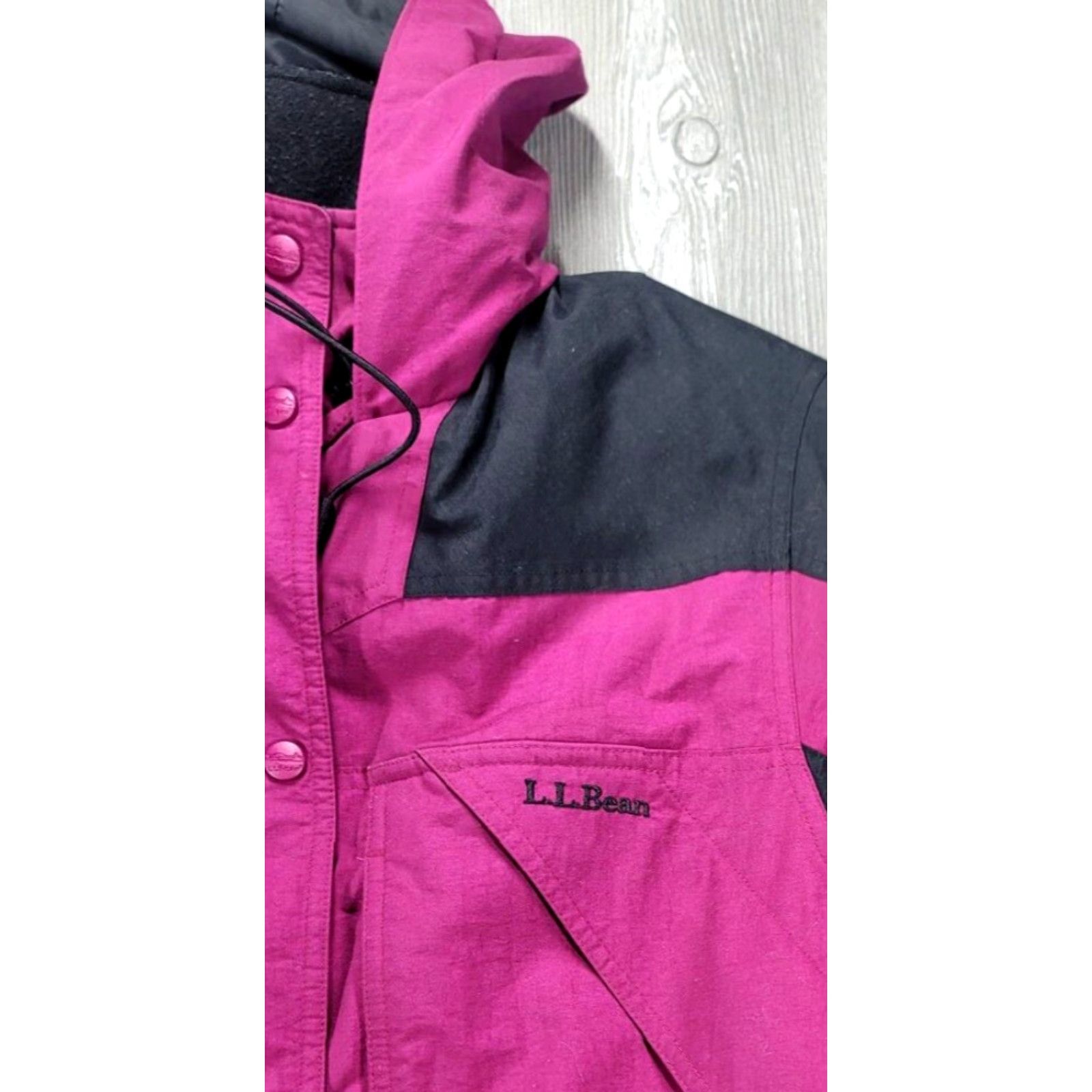 Vintage VINTAGE L.L. BEAN Women’s Petite M Pink&Black Thinsulate LiteLoft Insulated Parka Jacket Size M / US 6-8 / IT 42-44 - 5 Thumbnail