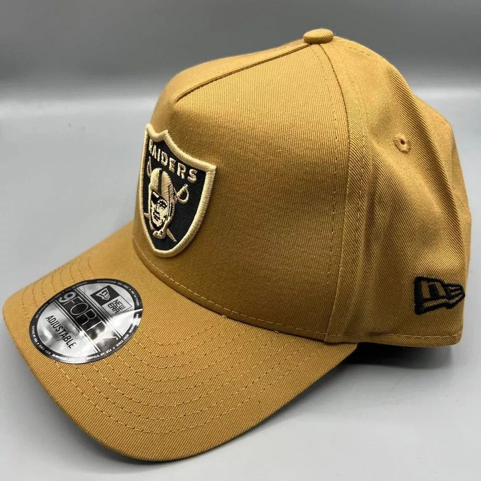 New Era Las Vegas Raiders Hat Men Brown 9Forty New Era Snap Back Cap Size ONE SIZE - 2 Thumbnail