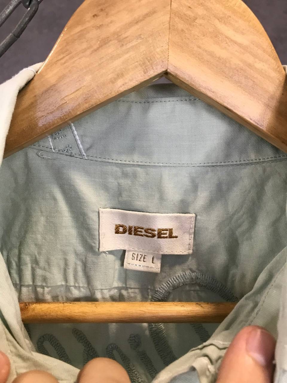 Designer × Diesel × Vintage Diesel vintage designer big logo shirt Size US L / EU 52-54 / 3 - 5 Thumbnail
