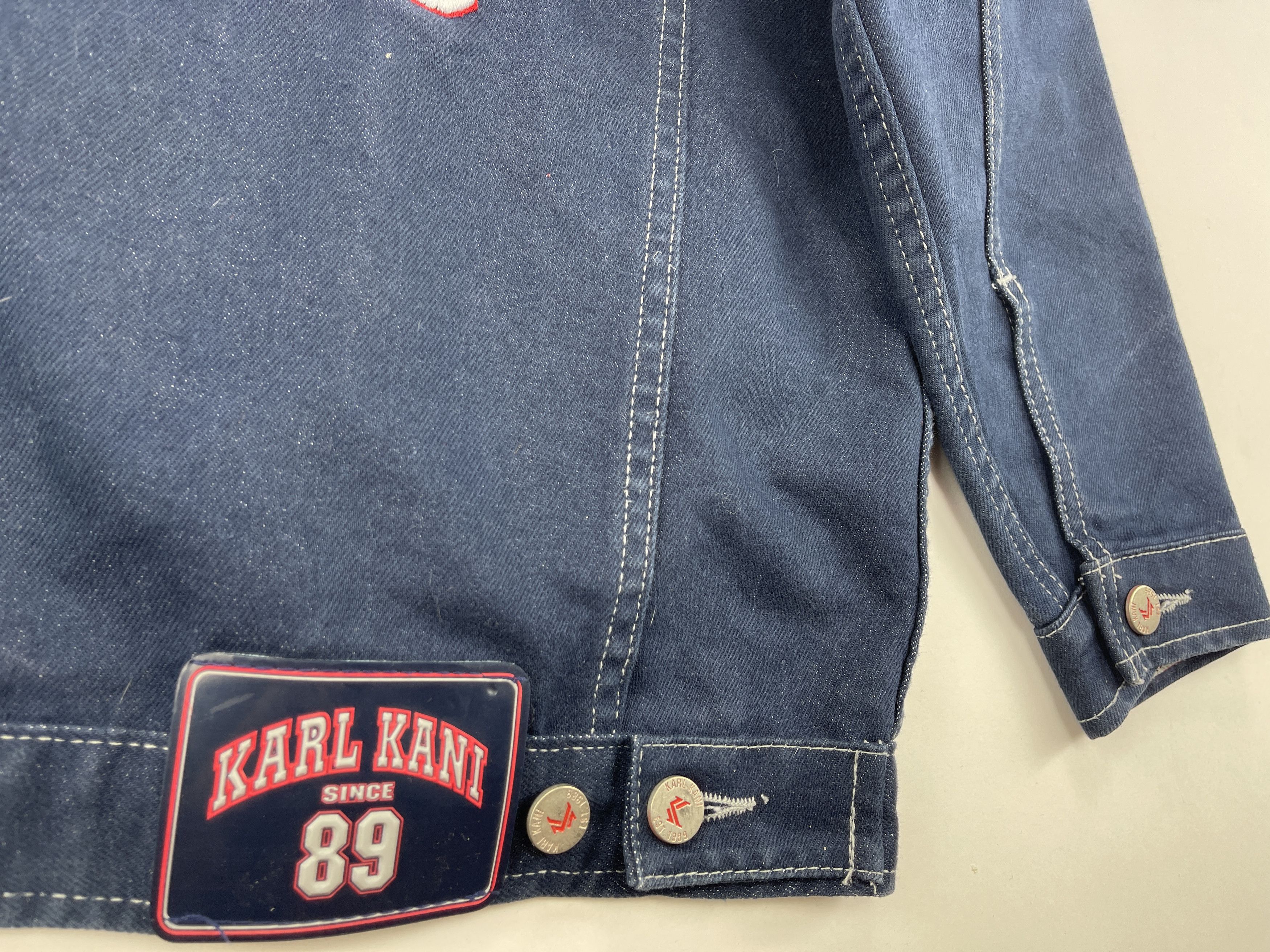 Karl Kani Womens Karl Kani jeans jacket, vintage Kani Ladies denim XS Size XS / US 0-2 / IT 36-38 - 14 Thumbnail