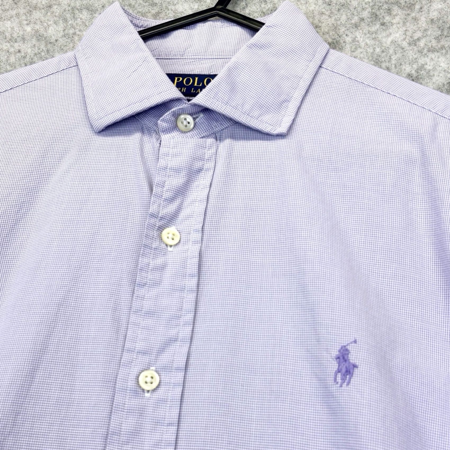 Polo Ralph Lauren Polo Ralph Lauren Shirt Slim Fit Purple Check Button Up Men’s 15-32/33 Long Sleeve VGC Size US M / EU 48-50 / 2 - 3 Thumbnail