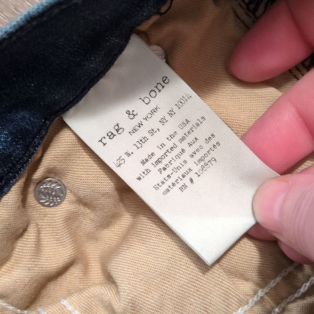 Rag & Bone Rag & Bone High Rise Ankle Skinny Jeans Size 28 Size 28" / US 6 / IT 42 - 8 Thumbnail