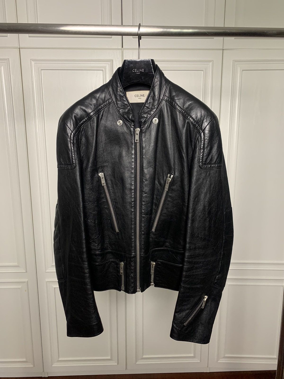 Celine 2019FW Lambskin Cafe Racer jacket
