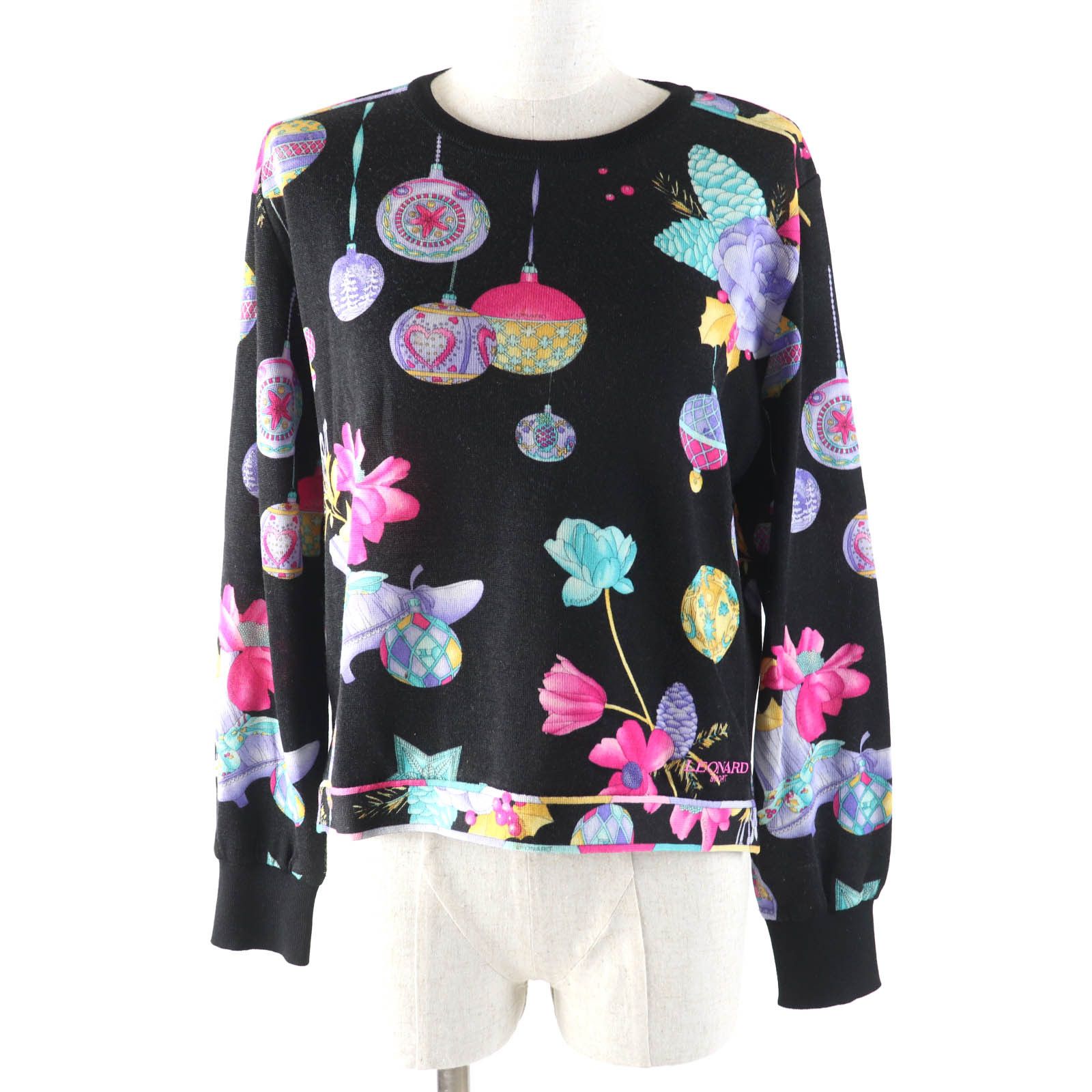 Other LEONARD SPORT Floral print Wool Knit Natural Material Tops DUTY FREE for USA