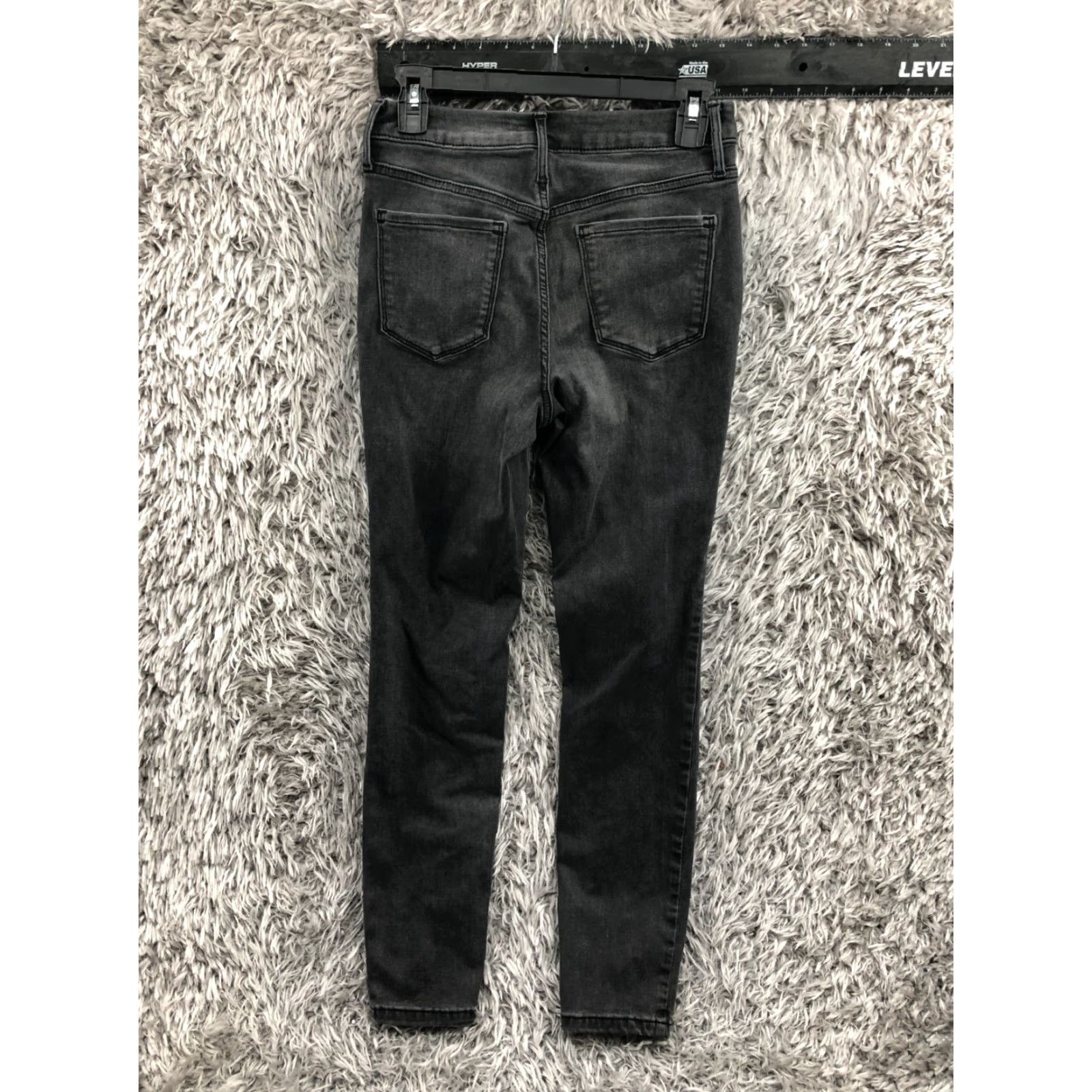 Vintage Simply Vera Wang Jeans Womens Size 4 Black Skinny Dark Wash Size 27" / US 4 / IT 40 - 5 Thumbnail