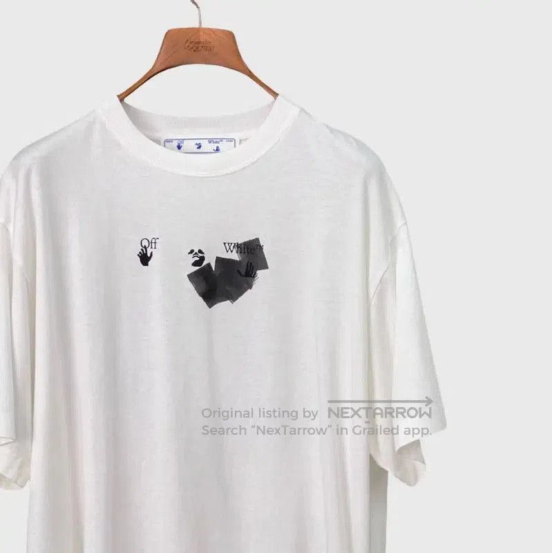 Off-White Off-White Men's Summer White Printed T-Shirt . Size US M / EU 48-50 / 2 - 3 Thumbnail