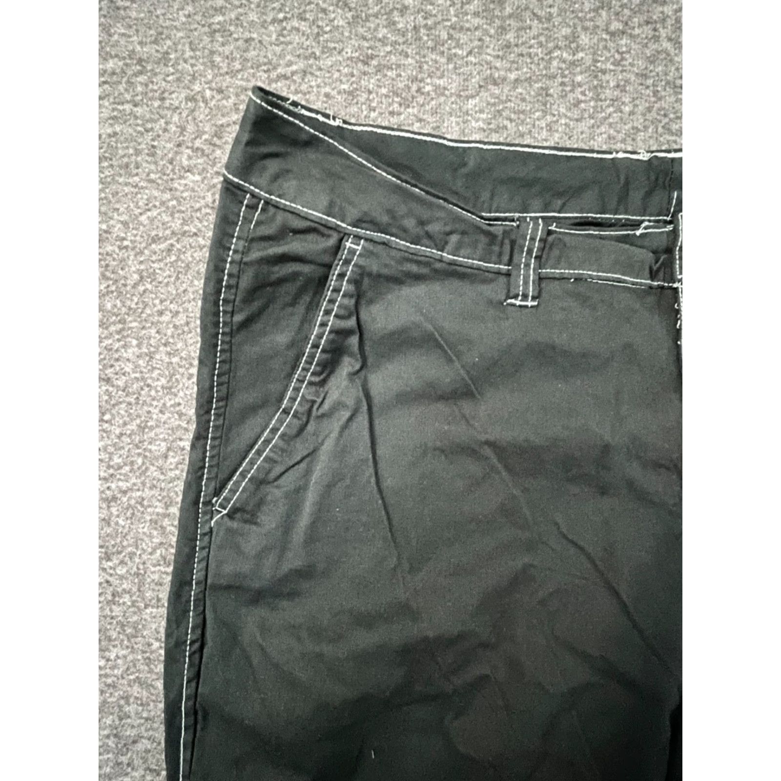 Vintage Unbranded Capri Pants Black 20W Cotton Blend Spandex Capris Women Plus Size 42" / US 20 - 6 Thumbnail