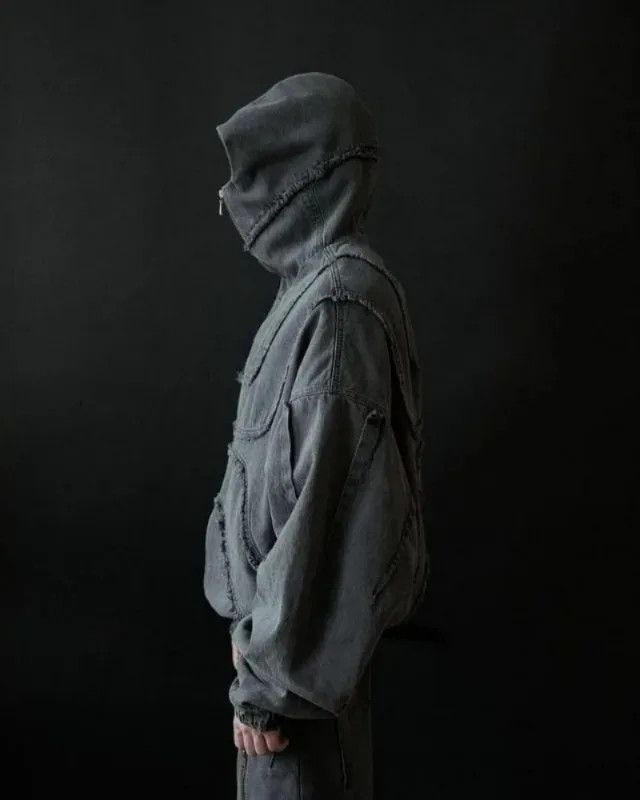 Japanese Brand × Vintage Washed Distressed Black Zipper Hoodie Jacket Size US XL / EU 56 / 4 - 5 Thumbnail