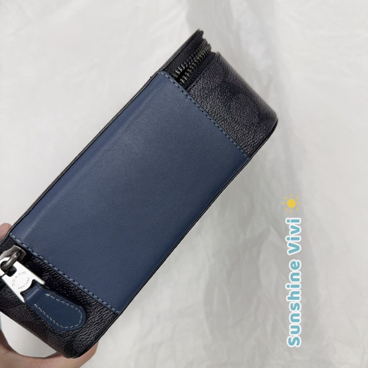 Coach NWT Coach Tech Organizer Zip Case Charcoal/Denim cy392 Size ONE SIZE - 7 Thumbnail