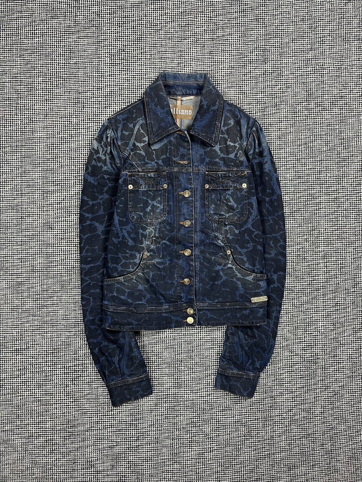 John Galliano Archive John Galliano glitzy glamour leopard denim jacket Size M / US 6-8 / IT 42-44 - 3 Thumbnail