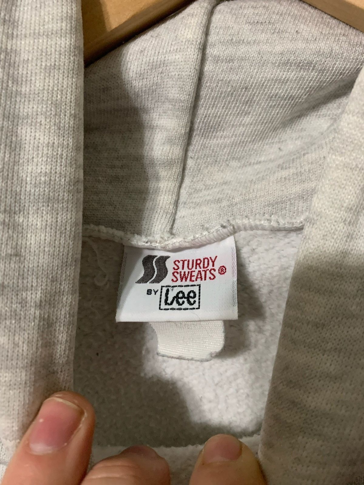 Vintage Vintage Crewneck 1990s Blank Grey Hooded Vintage Sweatshirt Size US S / EU 44-46 / 1 - 1 Thumbnail