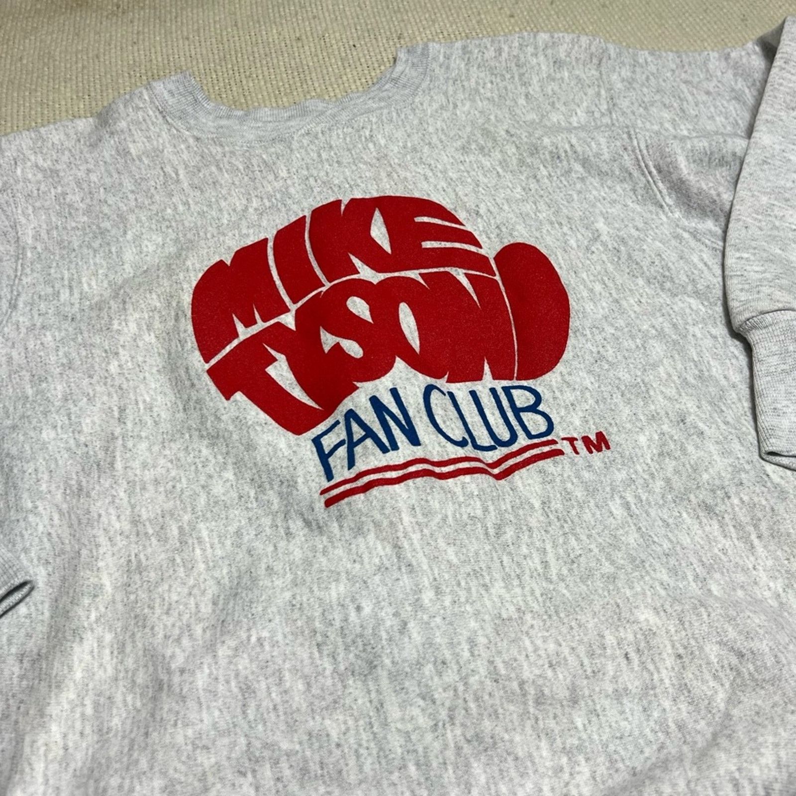 Hanes Vintage Rare 80s Mike Tyson Fan Club Crewneck Sweatshirt Size US L / EU 52-54 / 3 - 2 Thumbnail