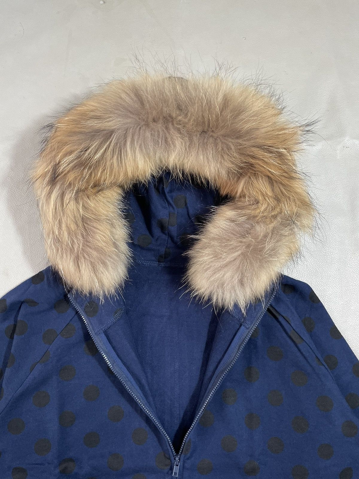 Hysteric Glamour Japan syrup Polkadot Fur Hoodie Distressed style Size US L / EU 52-54 / 3 - 4 Thumbnail