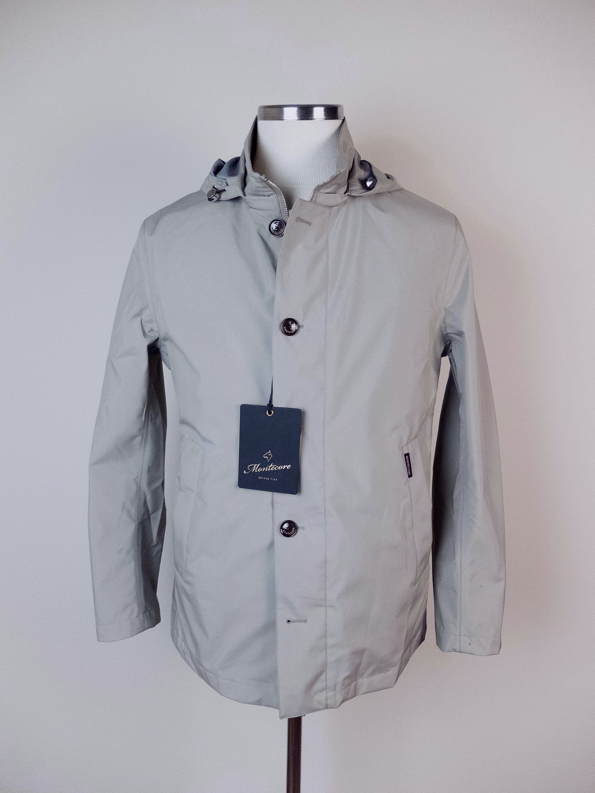 Montecore MONTECORE Italy beige hooded nylon jacket Large Size US L / EU 52-54 / 3 - 1 Thumbnail