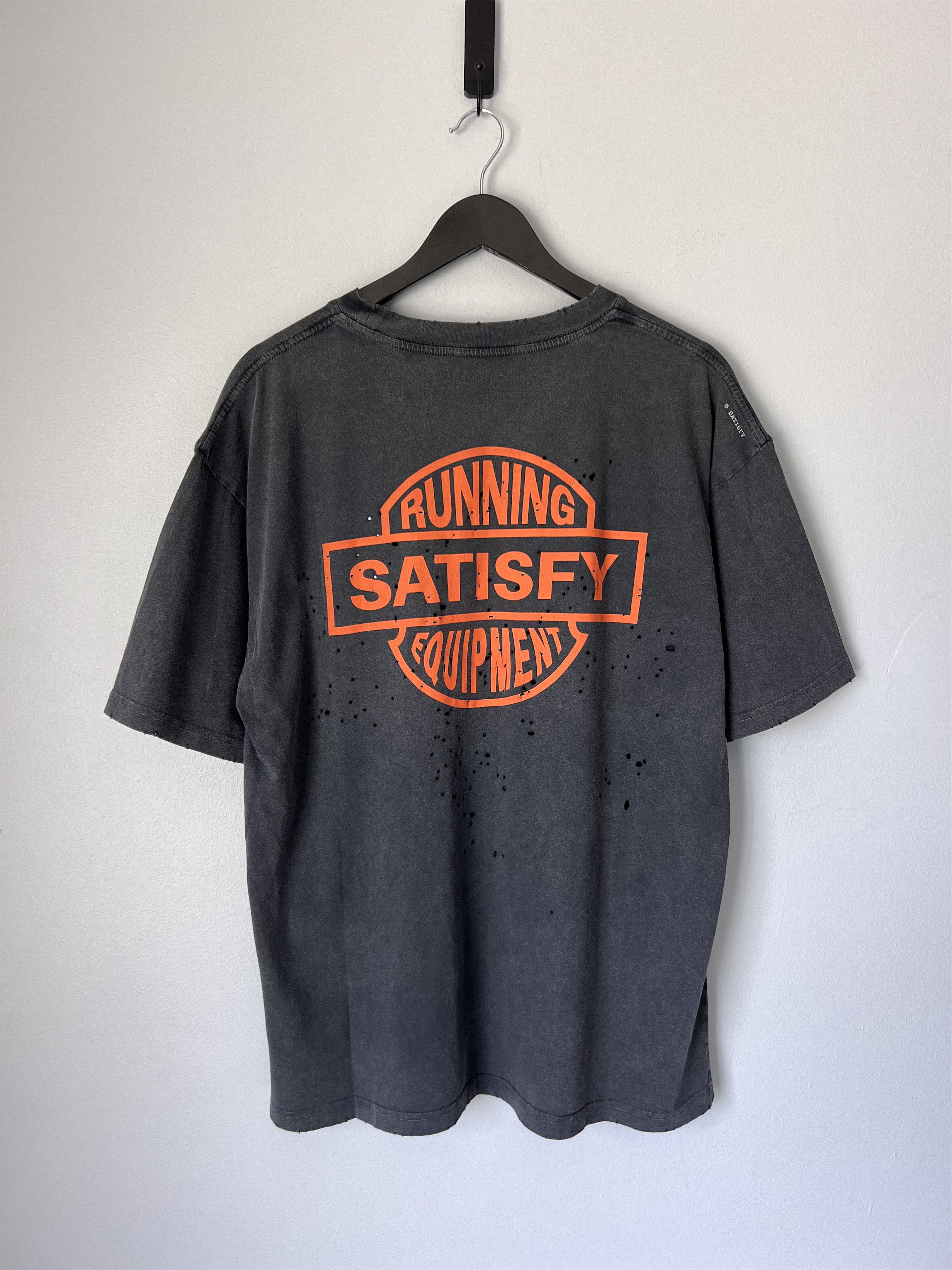 Satisfy Satisfy Running Equipment Harley MothTech Tee in Aged Black Size US S / EU 44-46 / 1 - 5 Thumbnail