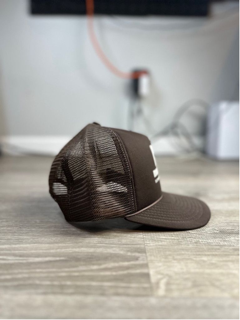 Other Vintage Montgomery Trucker Hat Cap Brown One Size Size ONE SIZE - 2 Thumbnail