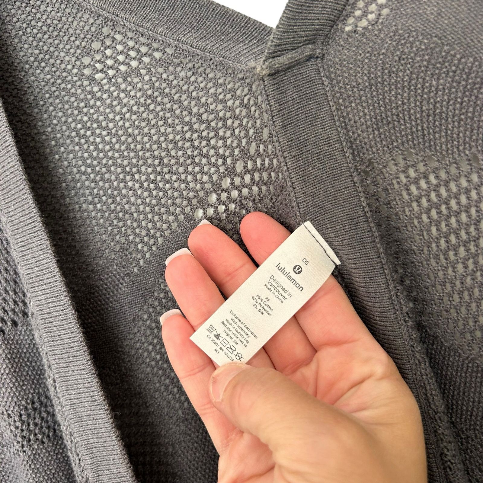Lululemon Lululemon Gray Find Your Light Cardigan OS Size ONE SIZE - 2 Thumbnail