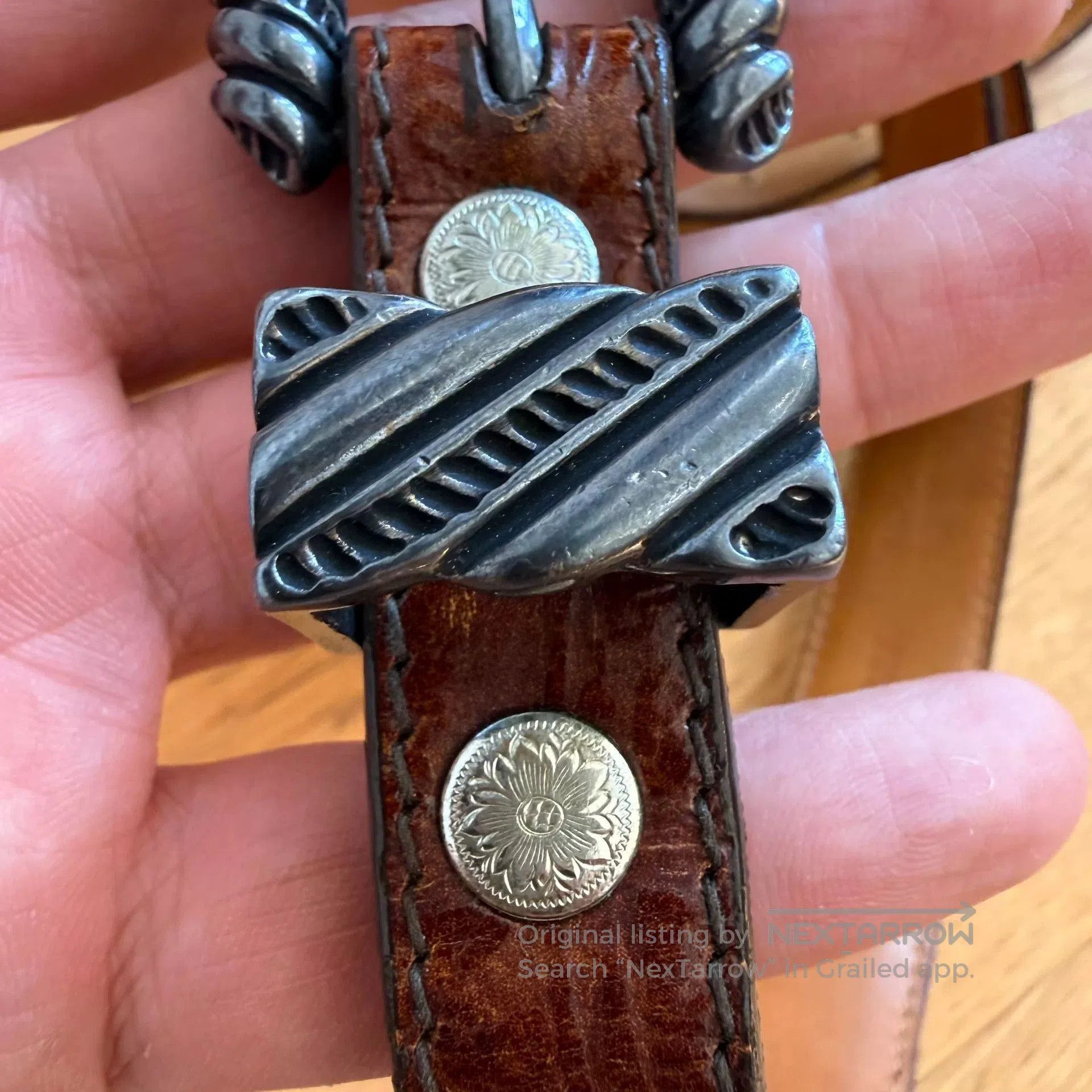 Vintage Vintage American Leather Western Belt. Size ONE SIZE - 4 Thumbnail