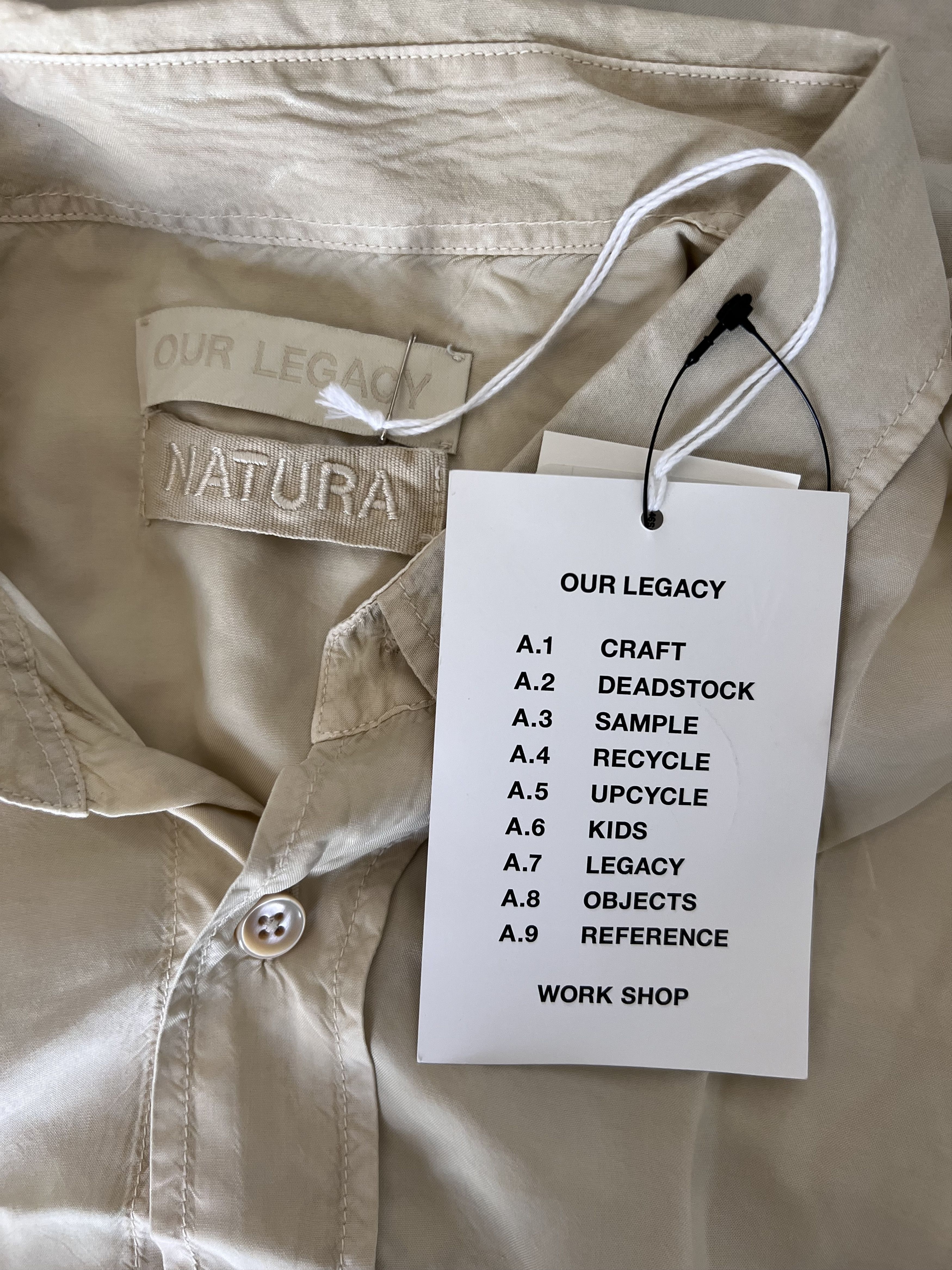 Our Legacy Our Legacy Workshop Button Up Shirt in Overdyed Soy Size US L / EU 52-54 / 3 - 8 Thumbnail