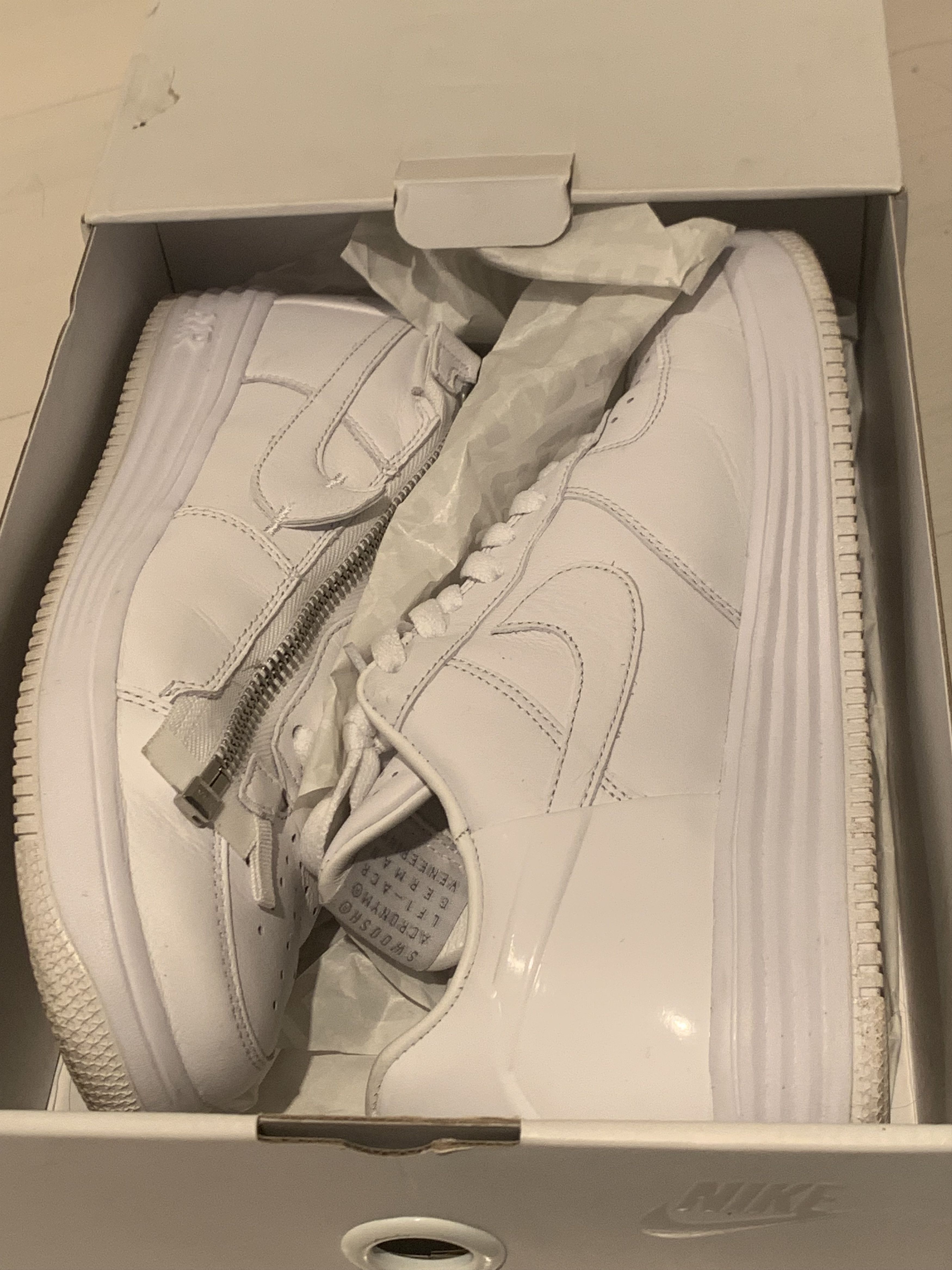Acronym × Nike Nike x Acronym Lunar Force 1 White 9 US Size US 9 / EU 42 - 2 Thumbnail