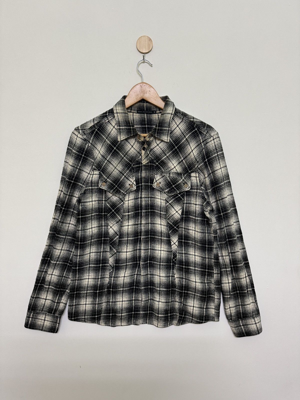 Marithe + Francois Girbaud FLANNEL MARITHE FRANCOIS GIRBAUD PLAID BUTTON UP Size US S / EU 44-46 / 1 - 1 Thumbnail