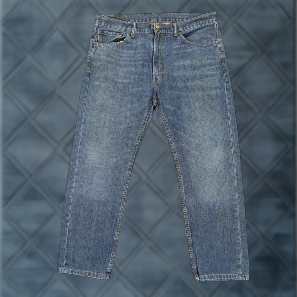 Levi's Levi's 505 Jeans Mens 36x29 Blue Regular Fit Straight Leg 100% Cotton Size US 36 / EU 52 - 1 Thumbnail