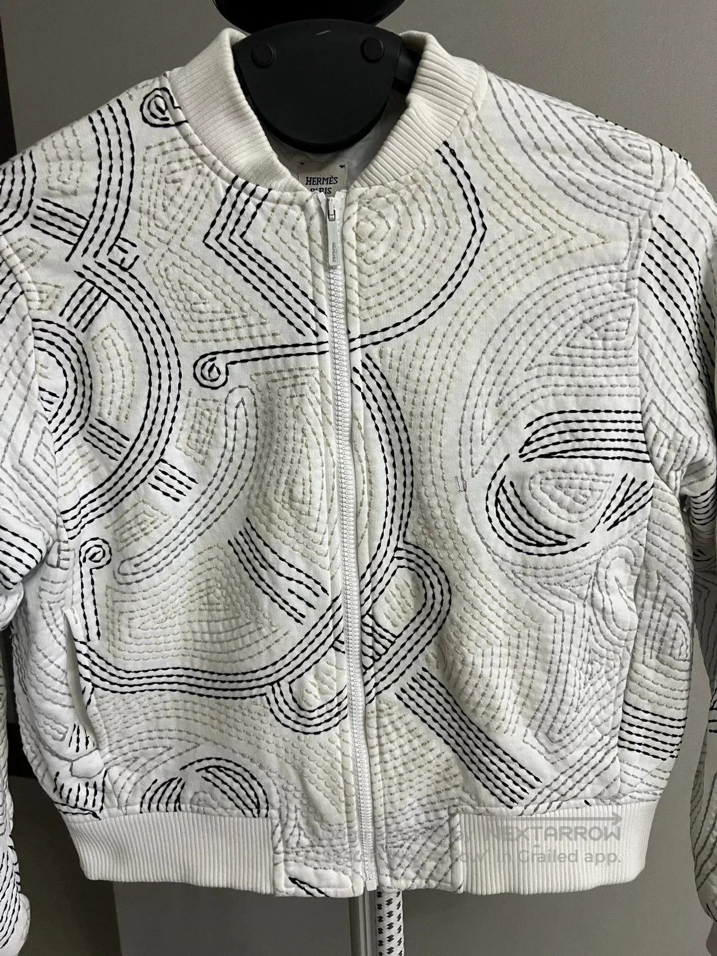 Hermes Hermes Women's White Cotton Jacket. Size US S / EU 44-46 / 1 - 1 Thumbnail
