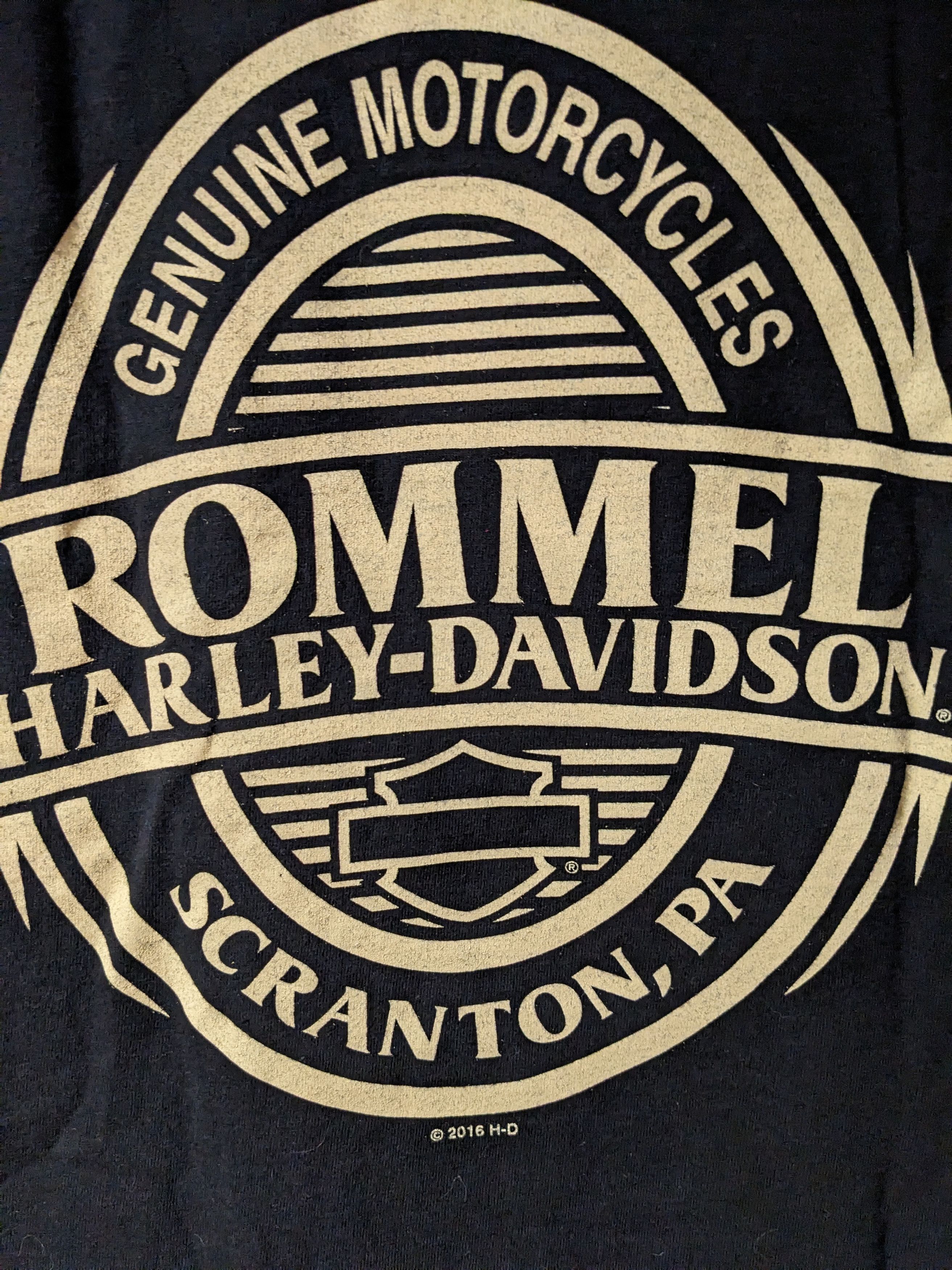 Harley Davidson × Vintage Harley Davidson Motorcycle Scranton Rommel Large T-Shirt Size US L / EU 52-54 / 3 - 2 Thumbnail