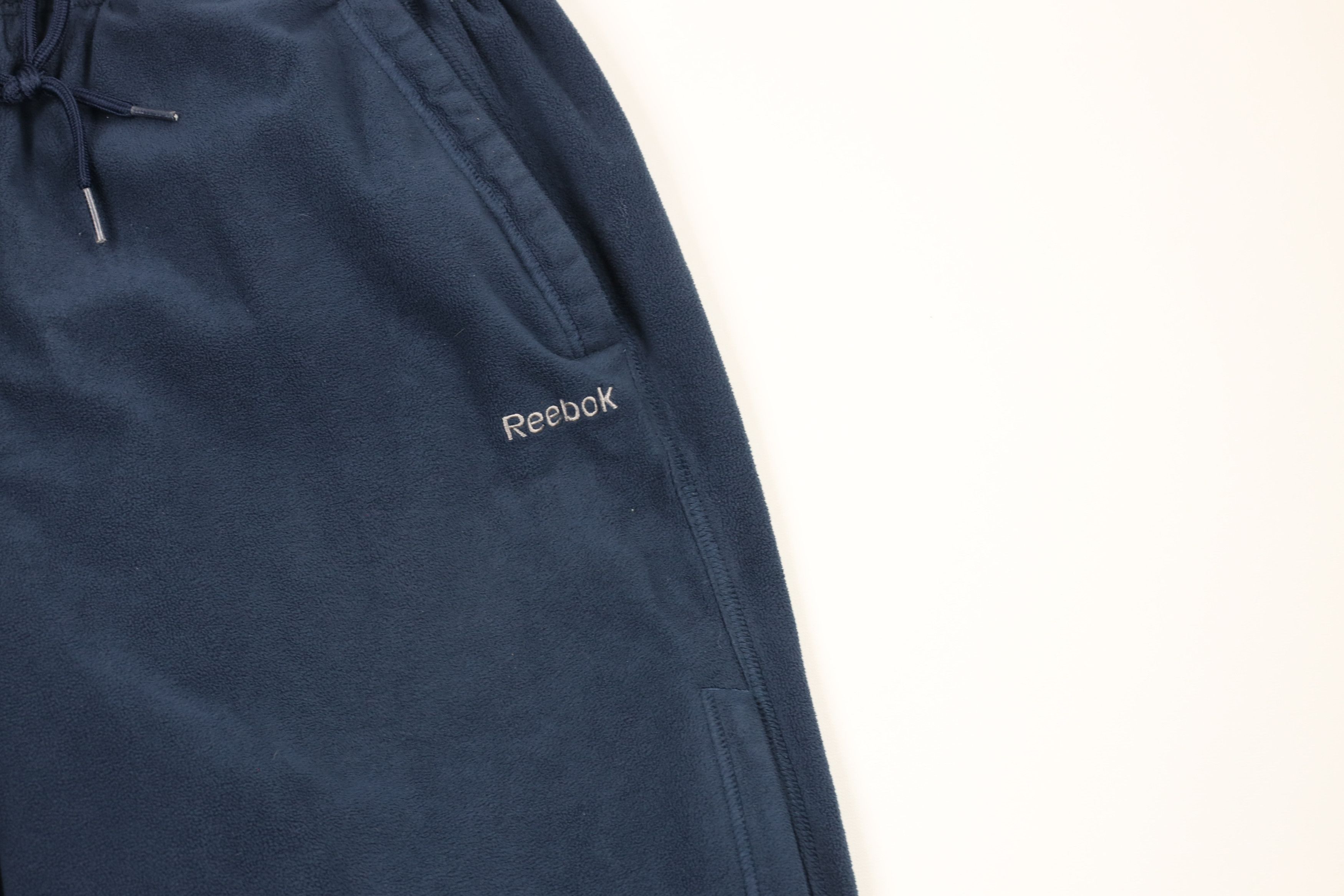 Reebok × Vintage Vintage Reebok Spell Out Wide Leg Fleece Sweatpants Blue Size US 32 / EU 48 - 3 Thumbnail