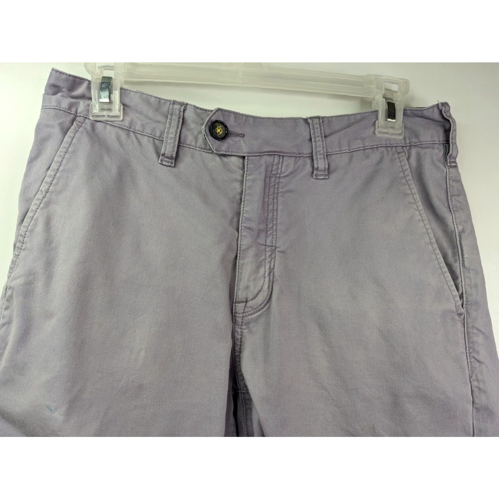 Ted Baker Ted Baker London Chino Shorts Men 30 Regular Purple Cotton Flat Front Pockets Mid Rise Spring Summer Casual Travel Vintage No Size US 30 / EU 46 - 2 Thumbnail