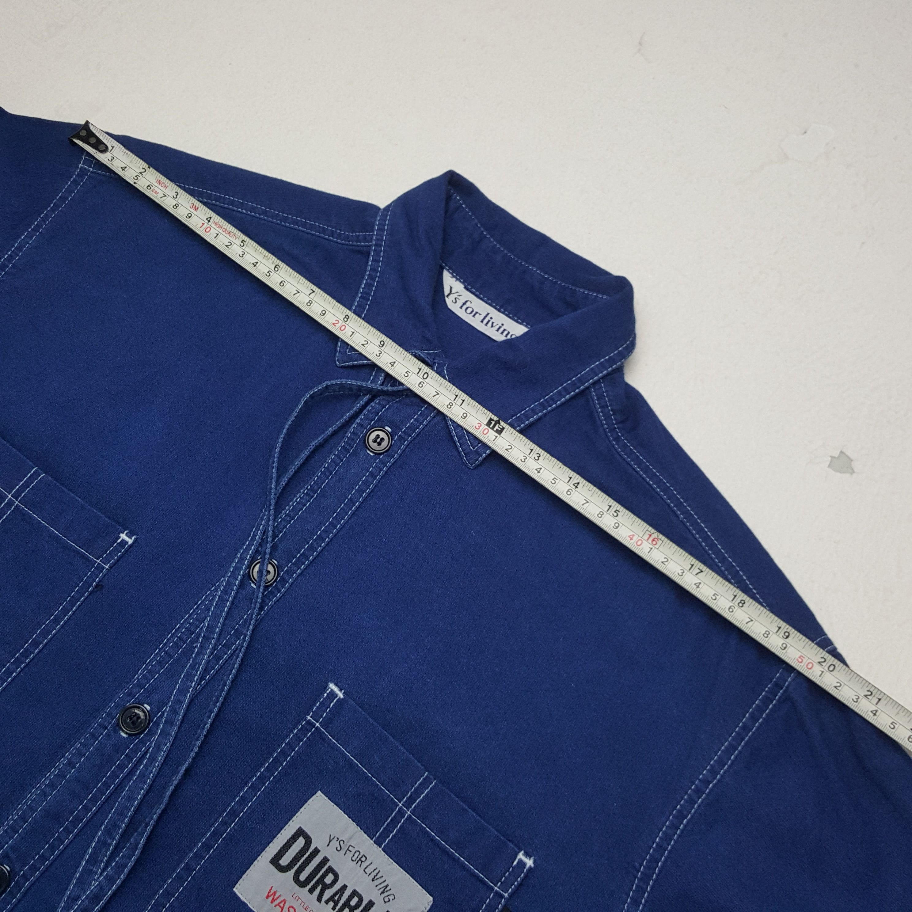 Vintage × Y's × Yohji Yamamoto Vintage Y's For Living by Yohji Yamamoto Denim Jacket Size US XL / EU 56 / 4 - 5 Thumbnail