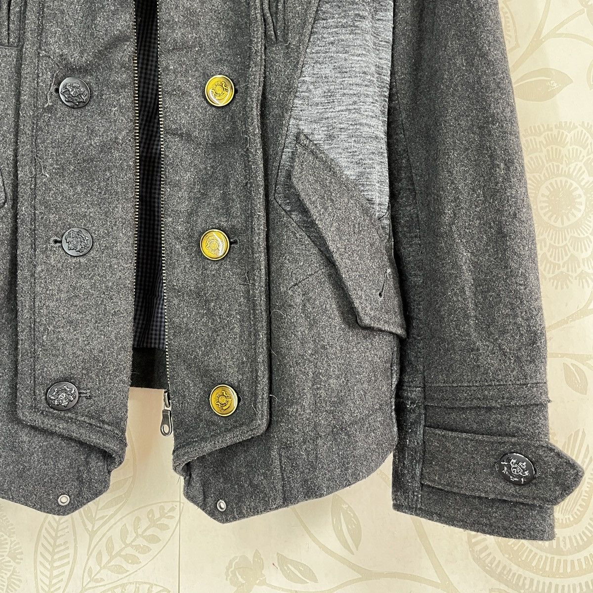 PPFM × Vintage Vintage PPFM Fishtail Double Breasted Wool Jacket Size US M / EU 48-50 / 2 - 8 Thumbnail