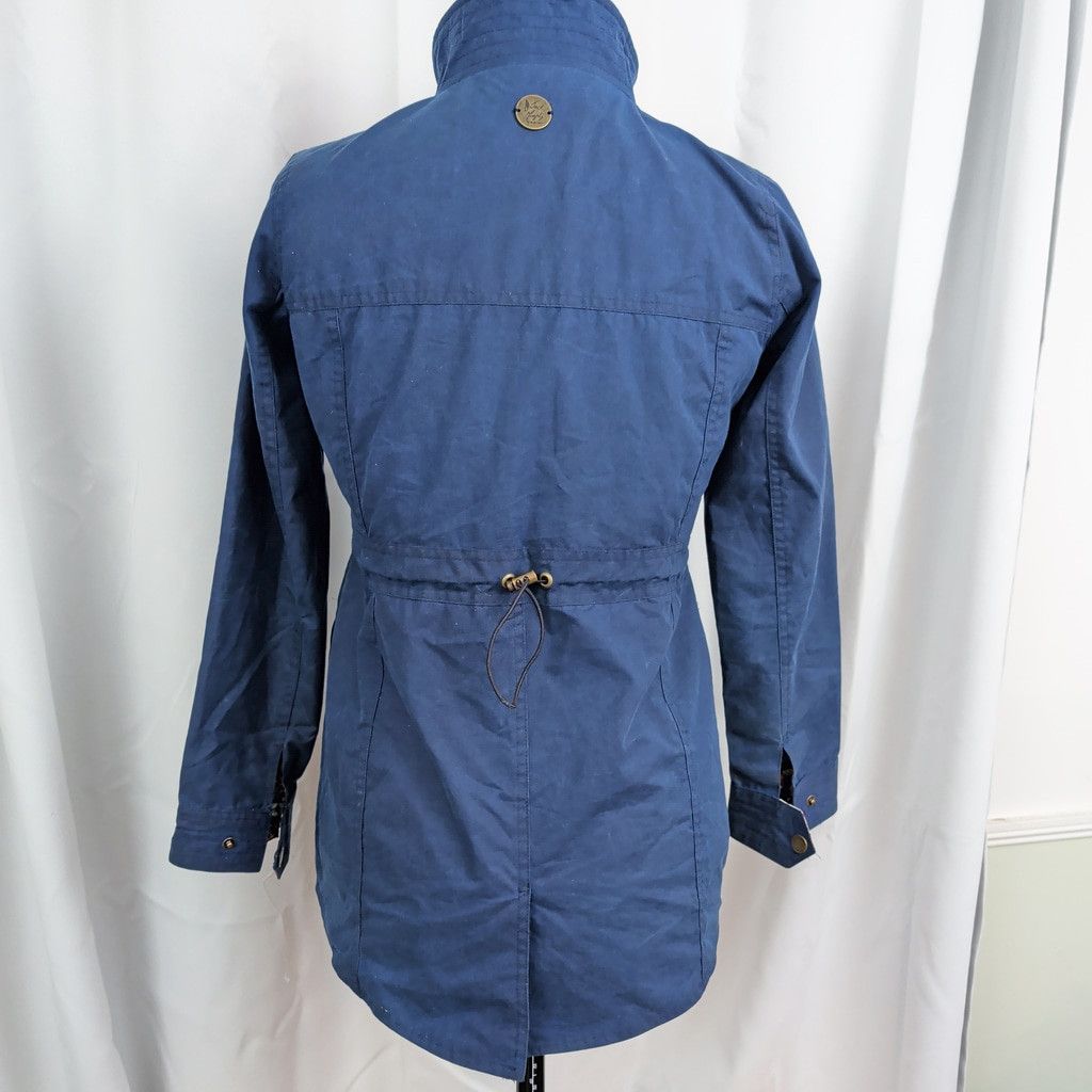Other Ladies' Jack Murphy Blue Waxed Cotton Scrunch Waist Jacket 6 Size M / US 6-8 / IT 42-44 - 3 Thumbnail