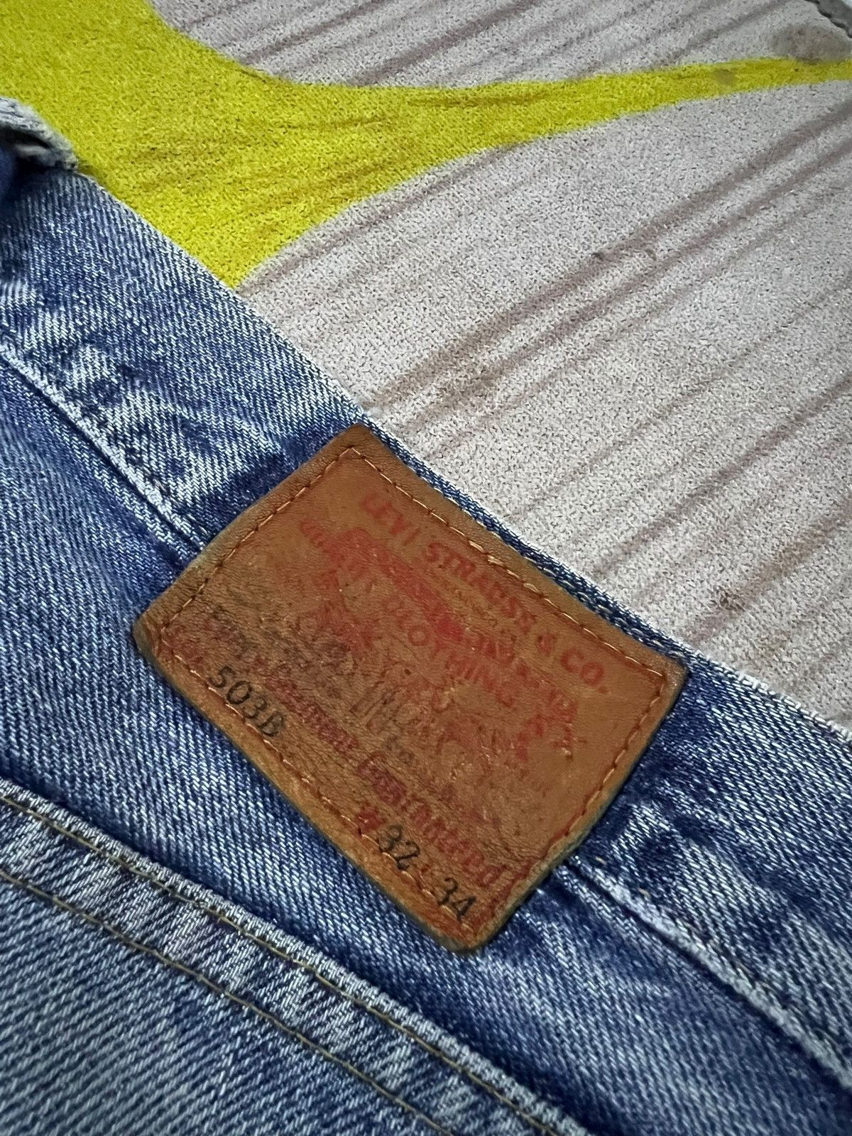 Levi's Vintage Levis 503B Big E Selvedge Faded Jean Size US 32 / EU 48 - 18 Thumbnail